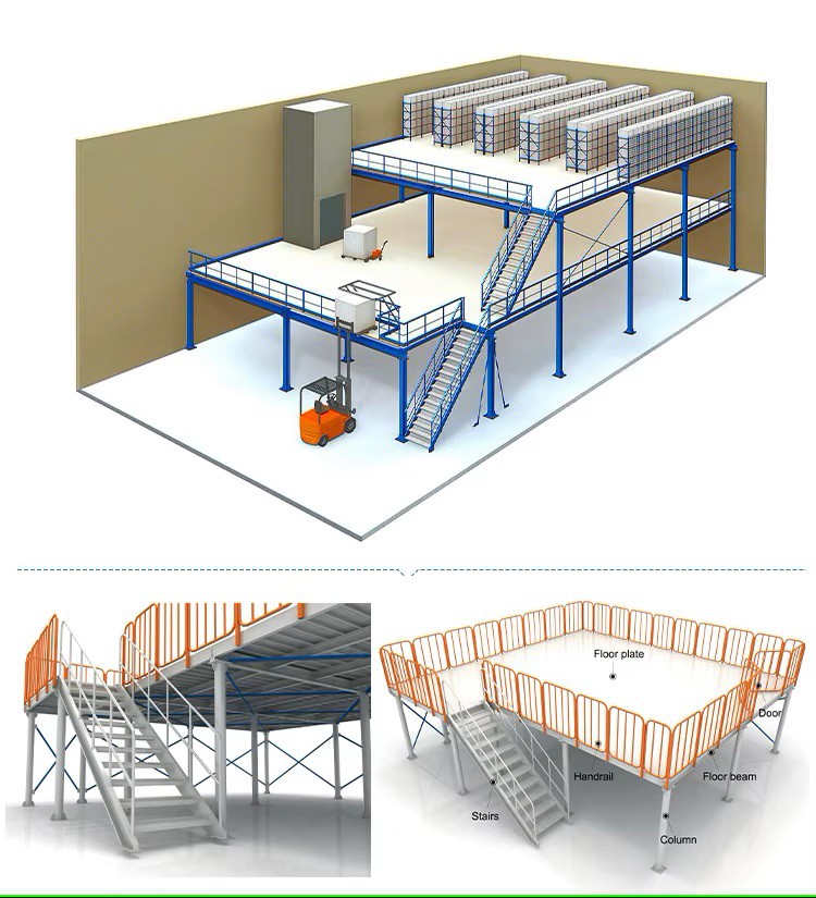 Steel Mezzanine Floor Rack